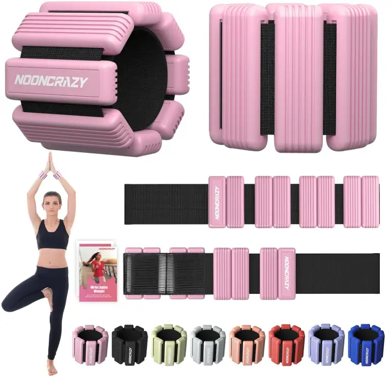 Pilates Wrist Ankle Weight for Women, Adjustable Weight Set of 2